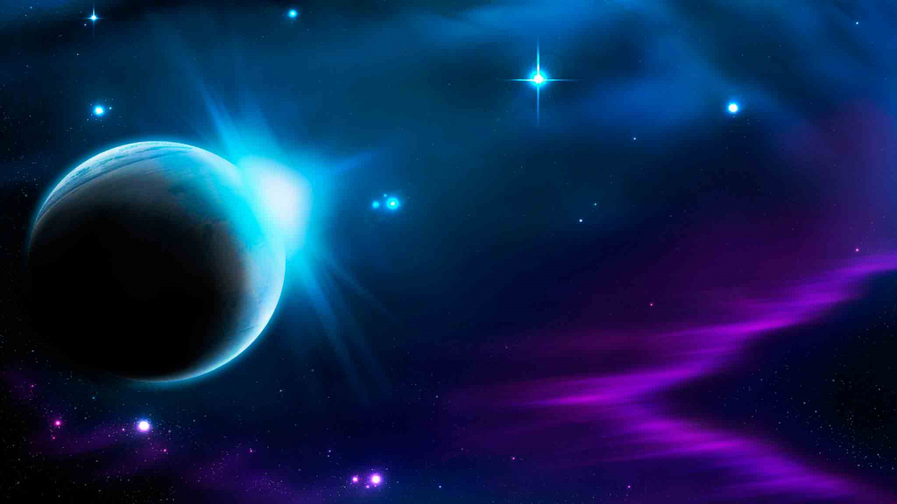 Обои векторная графика, дизайн, графика, космическое пространство, астрономический объект в разрешении 1280x720