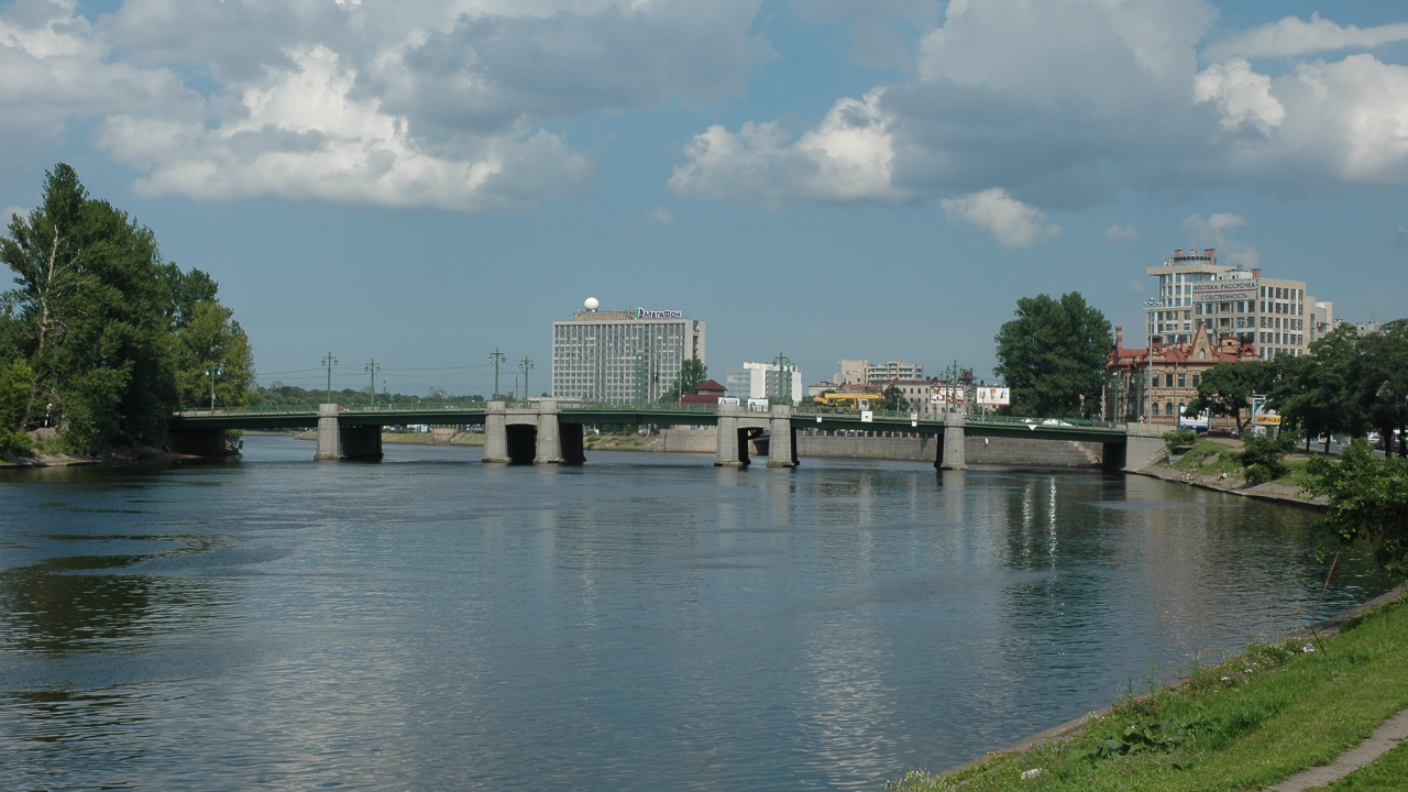 Обои реки, мост, Большой Крестовский Мост, гидроресурсы, вода в разрешении 1280x720