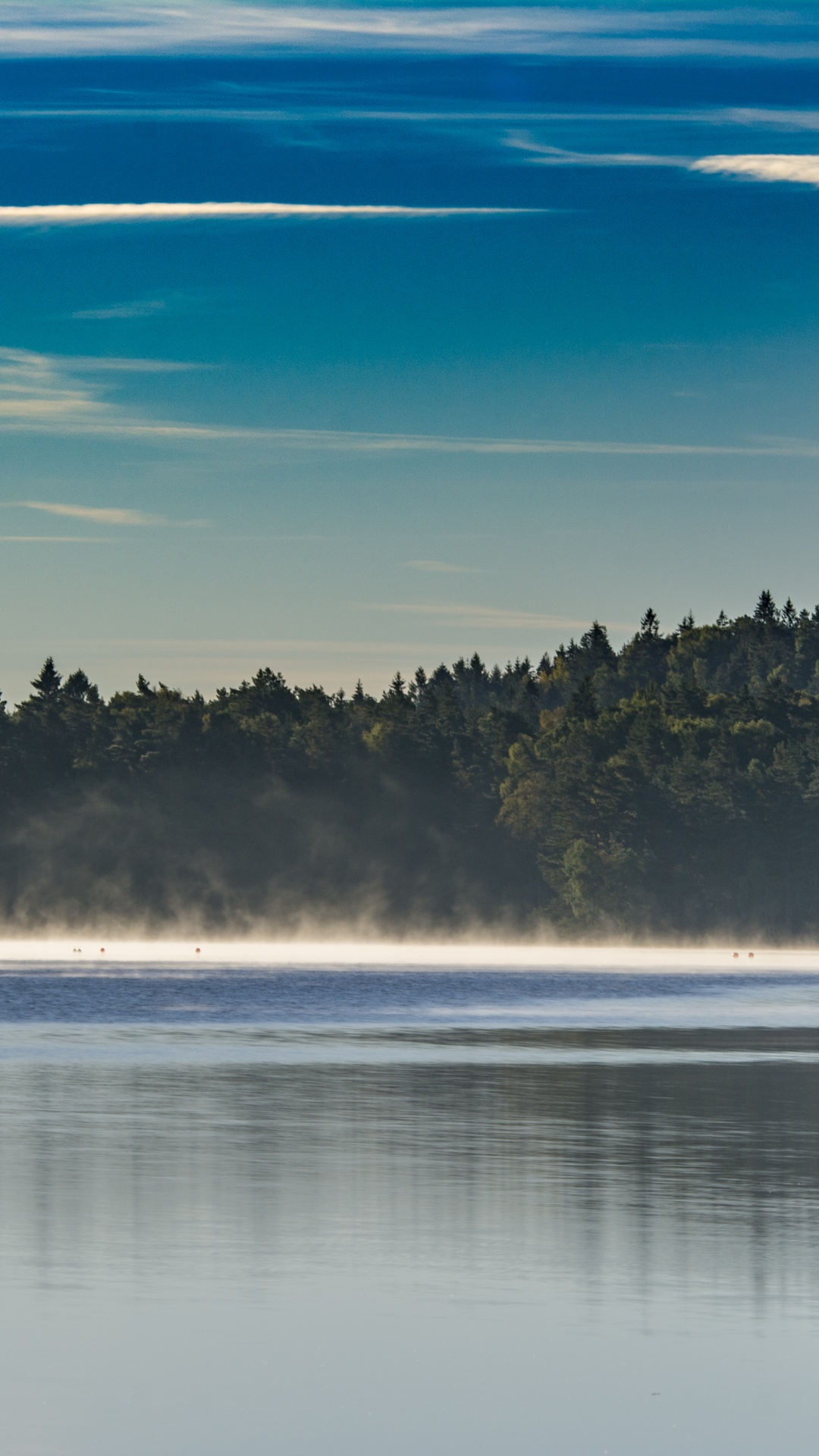 Обои природный ландшафт, природа, отражение, гидроресурсы, синий в разрешении 1080x1920