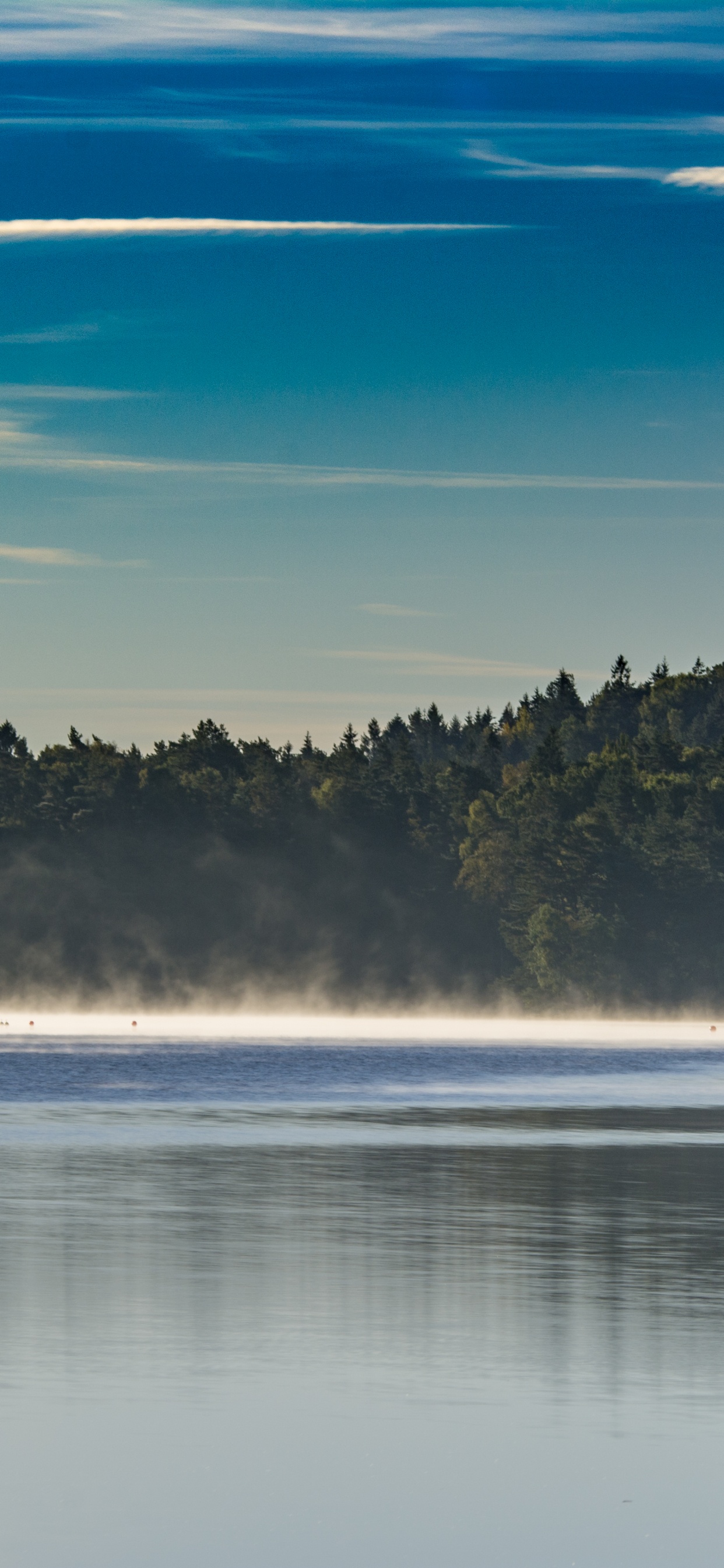 Обои природный ландшафт, природа, отражение, гидроресурсы, синий в разрешении 1242x2688