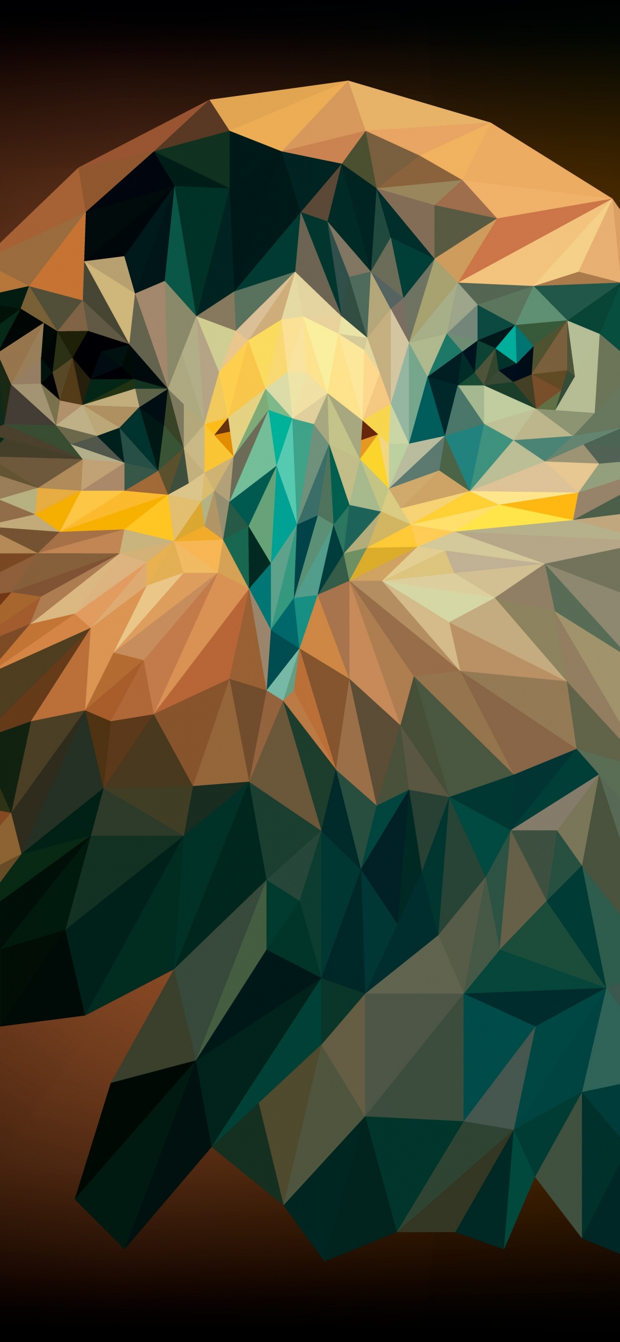 Обои арт, иллюстрация, оригами, бумага, бумага искусства в разрешении 1242x2688