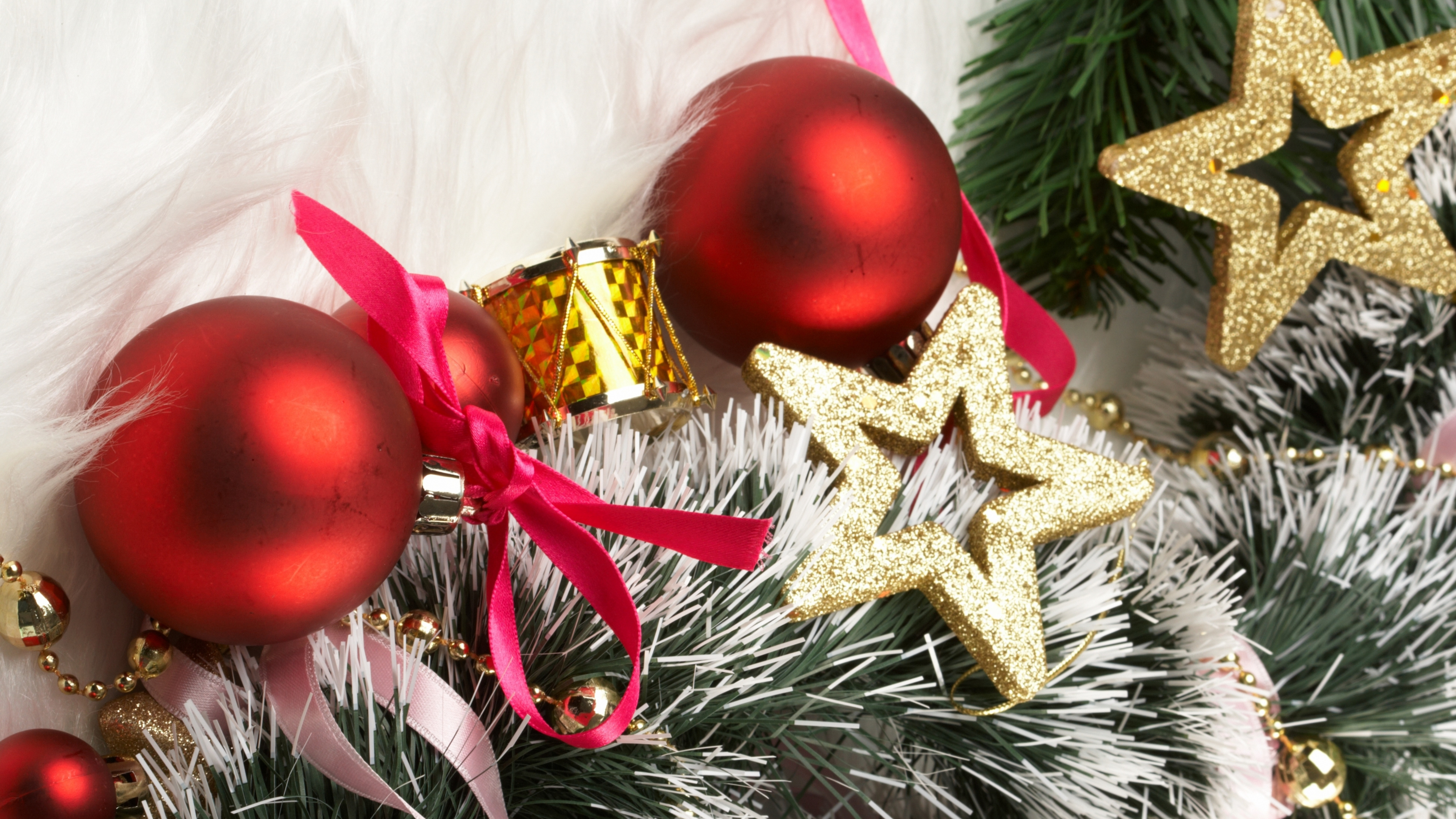 Обои рождественский орнамент, Рождественские украшения, Рождество, событие, декор в разрешении 3840x2160