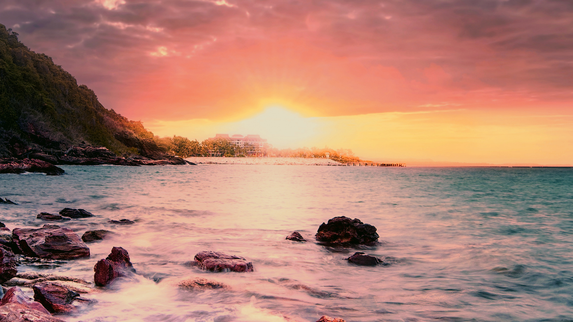 Обои красавица, облако, вода, гидроресурсы, атмосфера в разрешении 1920x1080