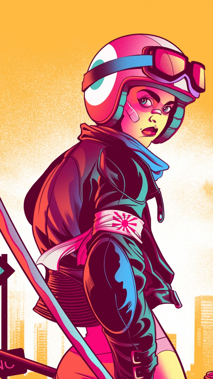 Обои иллюстрация, герой, постер, графический дизайн, арт в разрешении 720x1280