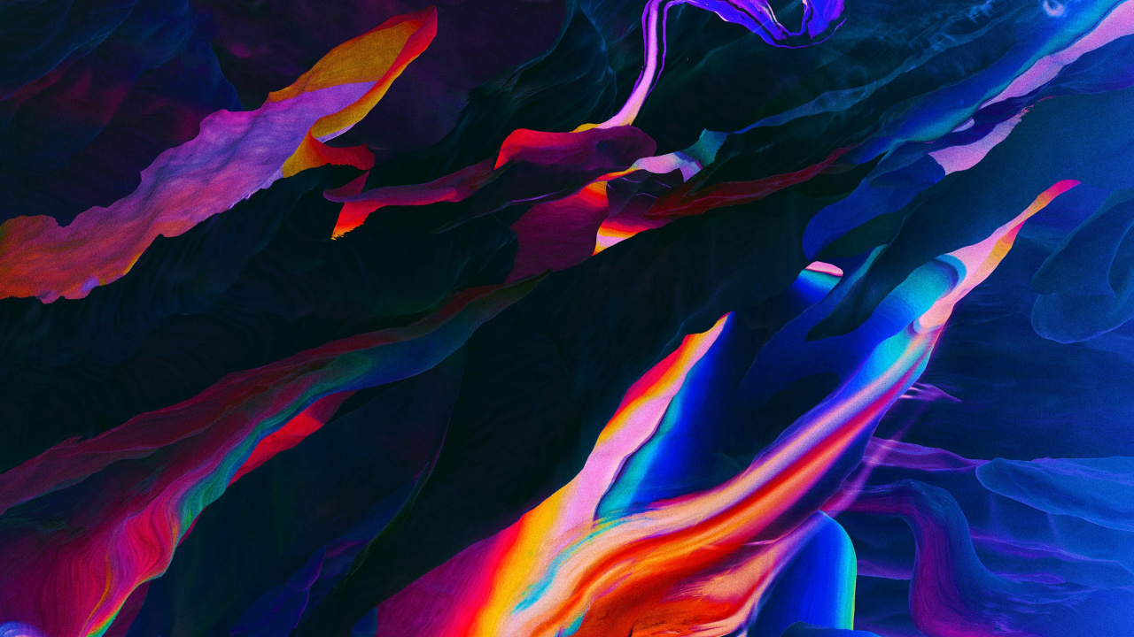 Обои андроид, параноик андроид, андроид 10, Андроид Орео, красочность в разрешении 1280x720