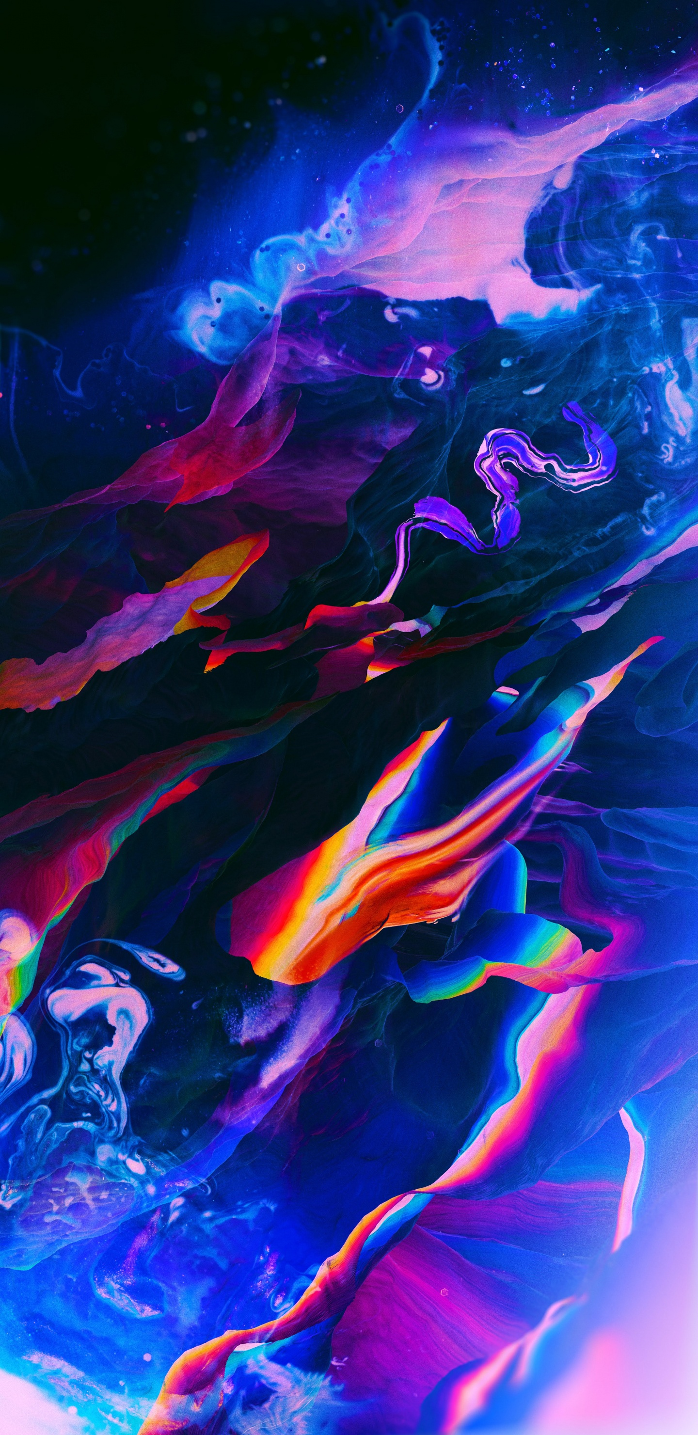 Обои андроид, параноик андроид, андроид 10, Андроид Орео, красочность в разрешении 1440x2960