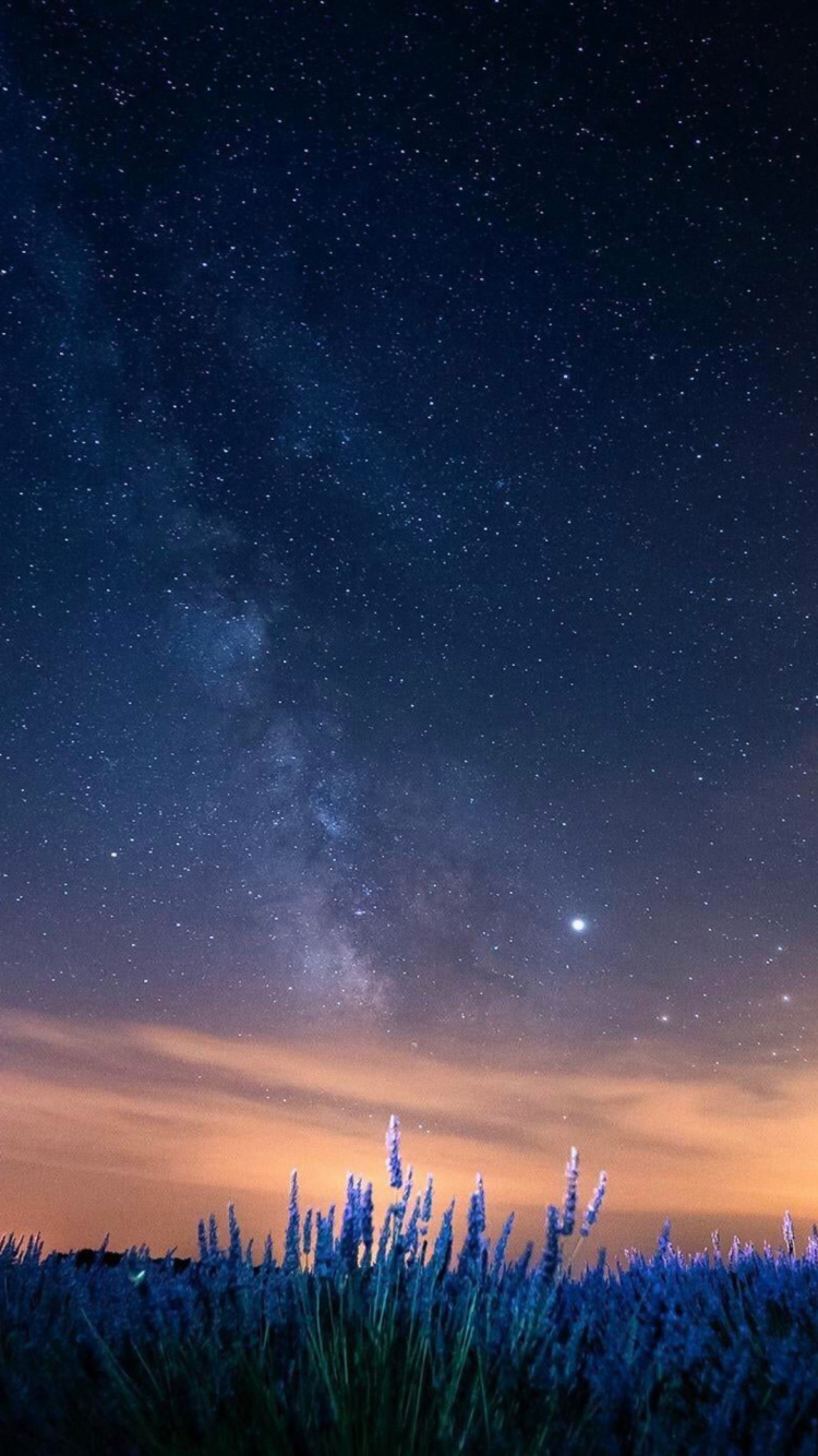 Обои атмосфера, свет, синий, природный ландшафт, мир в разрешении 750x1334