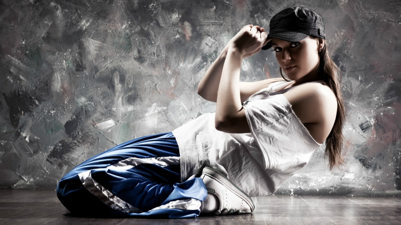 Обои танец, красота, уличный танец, Танцор, девушка в разрешении 1280x720