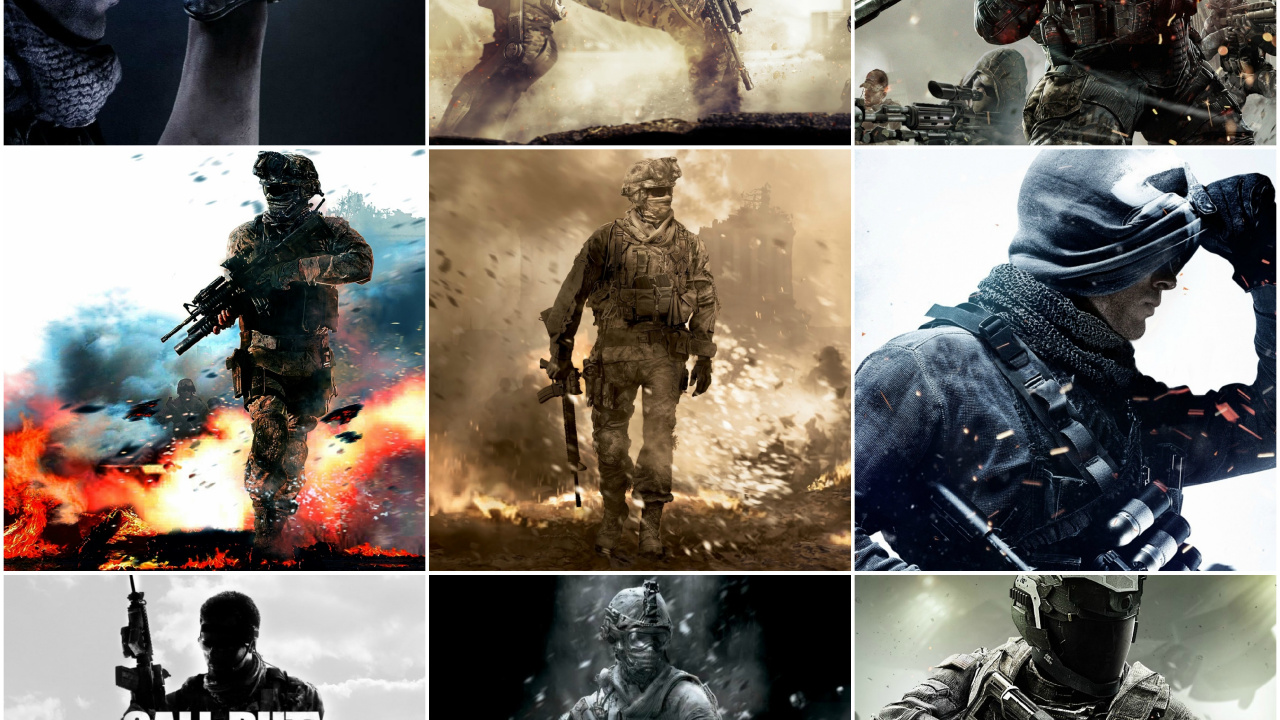 Обои call of duty modern warfare 2, call of duty 4 modern warfare, call of duty modern warfare, playstation 3, компьютерная игра в разрешении 1280x720