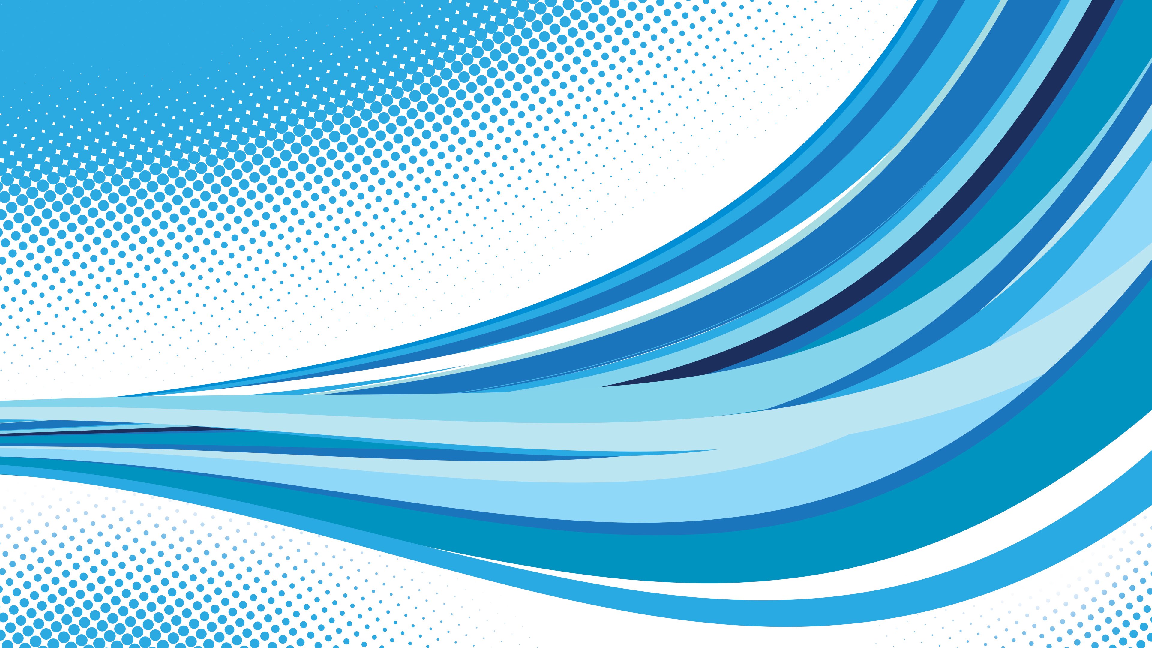 Обои векторная графика, графика, графический дизайн, синий, Аква в разрешении 3840x2160