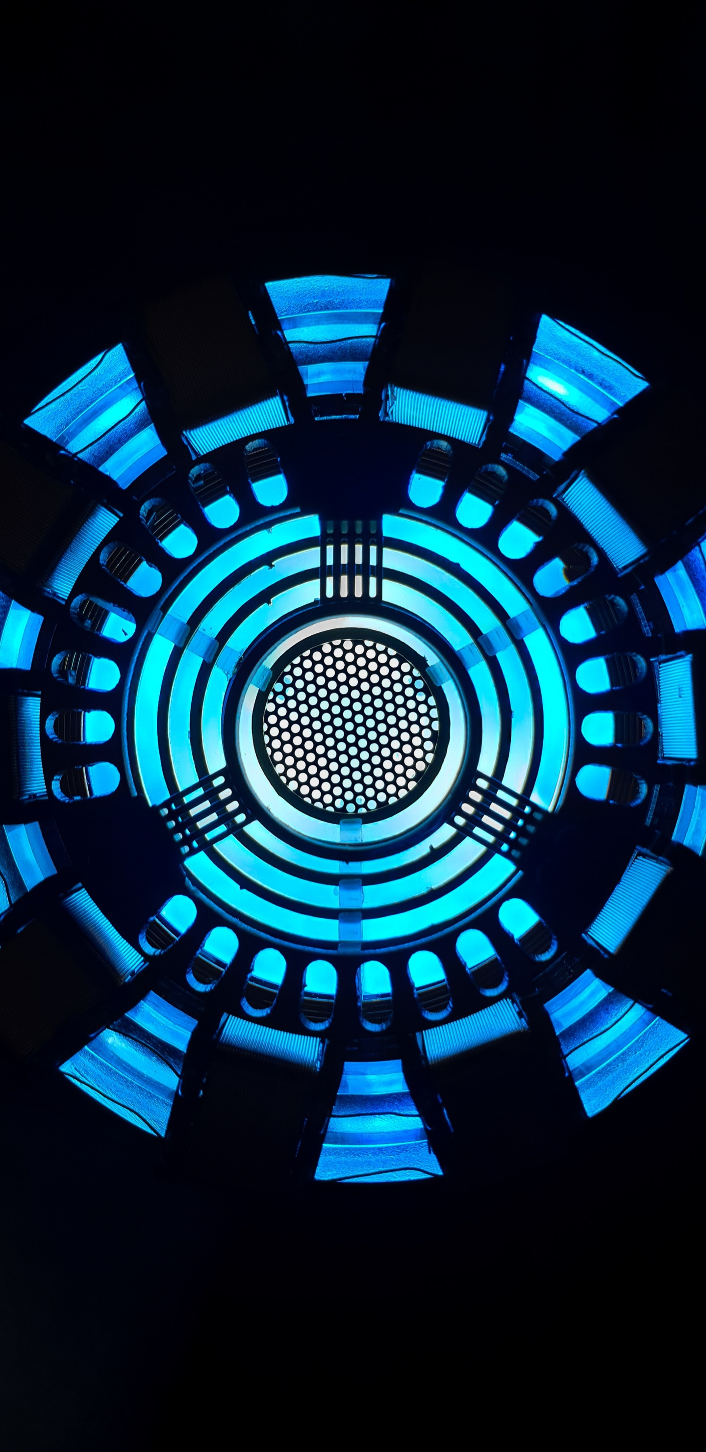 Обои иллюстрация, синий, круг, дизайн, узор в разрешении 1440x2960