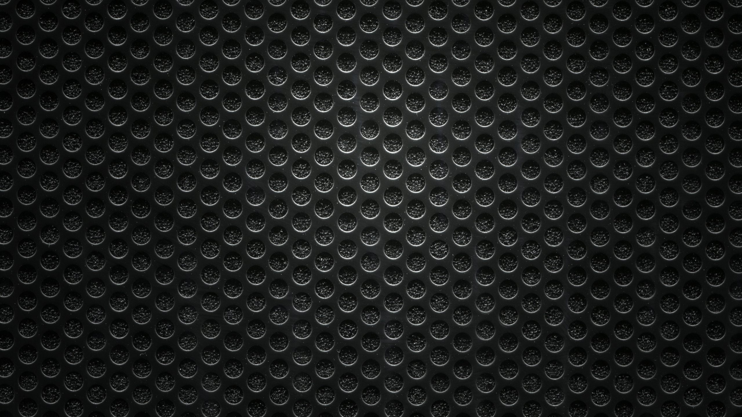 Обои черный, узор, металл, ячейка, монохромный в разрешении 2560x1440