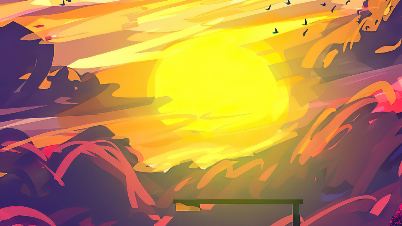 Обои дизайн, иллюстрация, живопись, рисование, арт в разрешении 1366x768