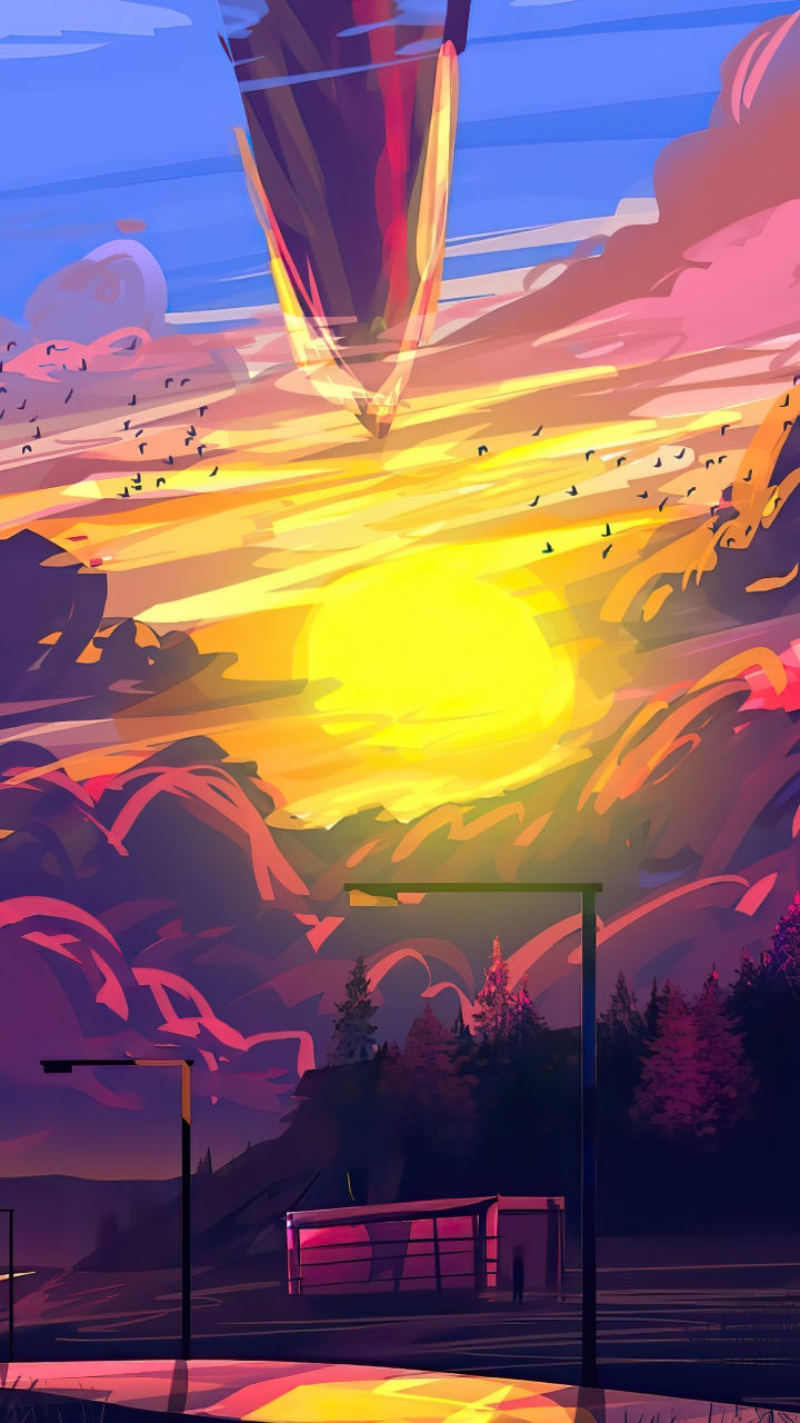 Обои дизайн, иллюстрация, живопись, рисование, арт в разрешении 720x1280