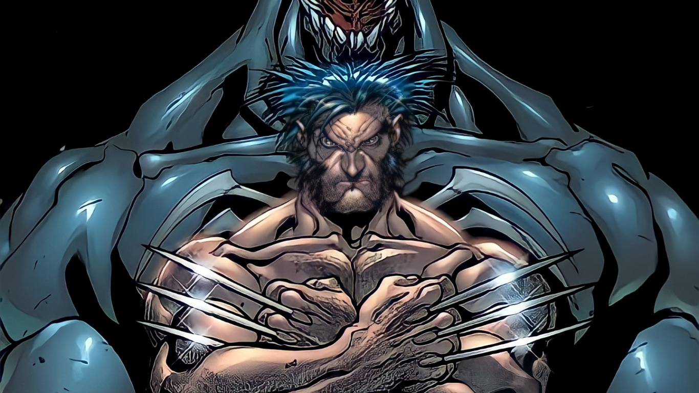 Обои яд 2003 10, веном, Weying Энн, Эдди Брок, философия яда в разрешении 1366x768