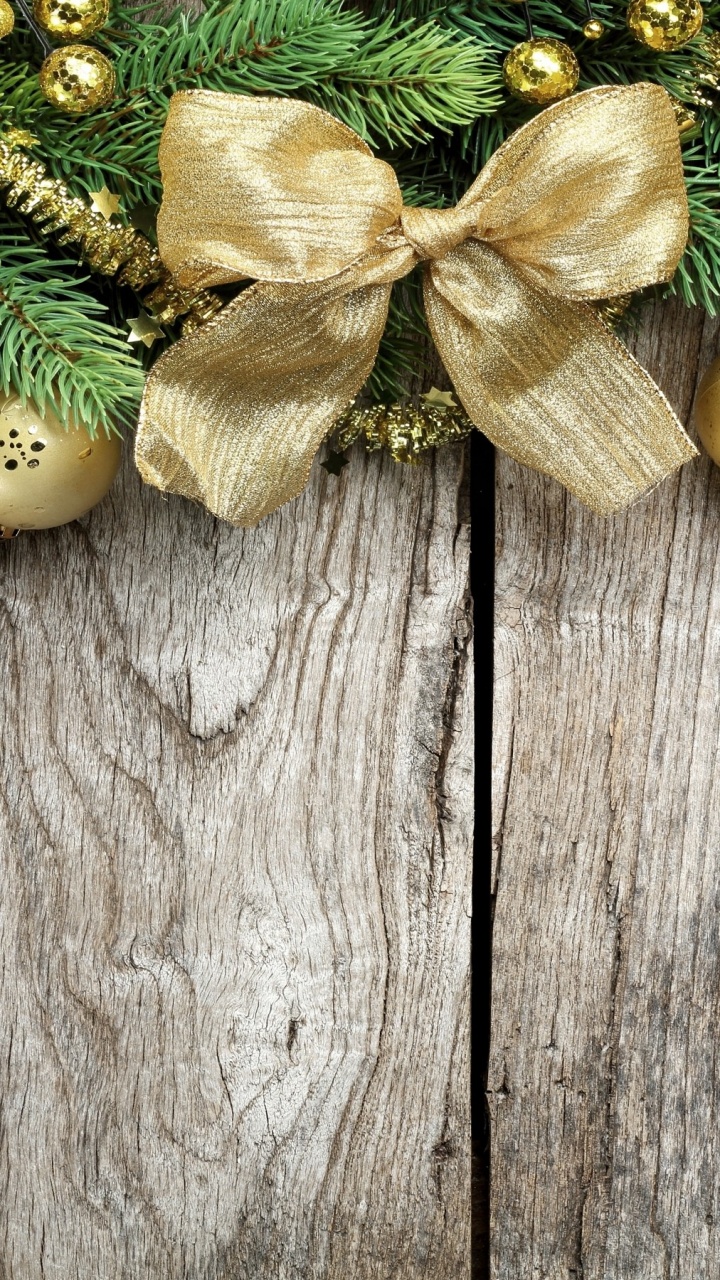 Обои Рождественский день, рождественский орнамент, Новый год, Рождественские украшения, елка в разрешении 720x1280