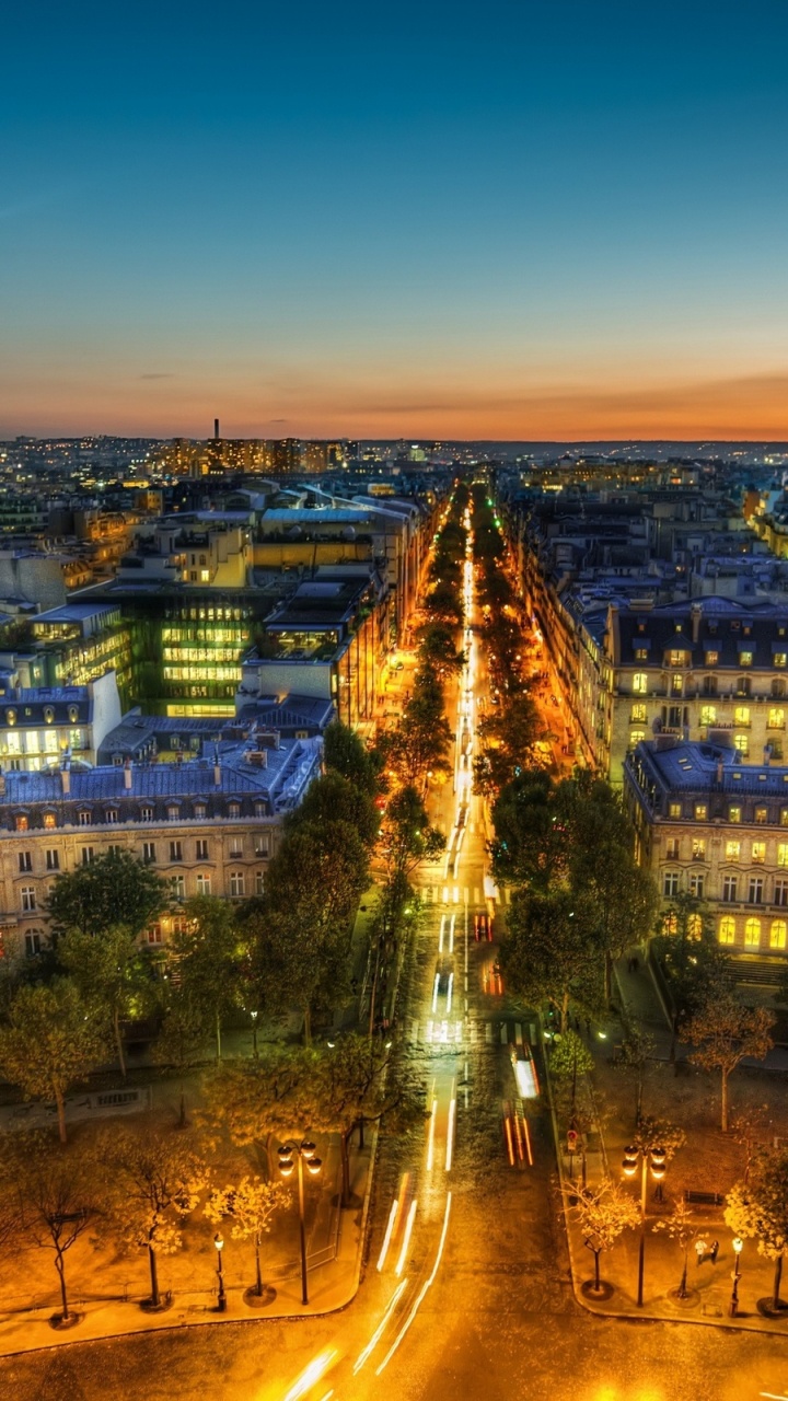 Обои Эйфелева башня, городской пейзаж, город, городской район, ориентир в разрешении 720x1280