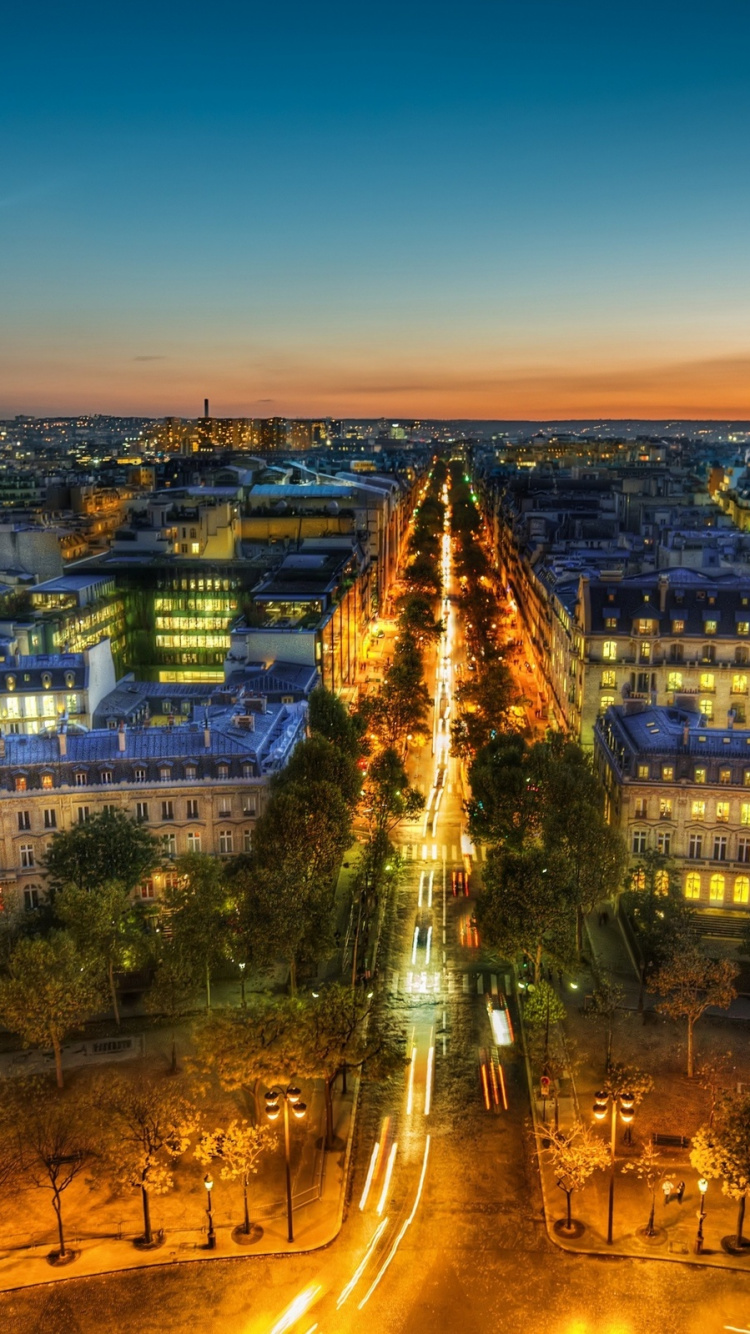 Обои Эйфелева башня, городской пейзаж, город, городской район, ориентир в разрешении 750x1334