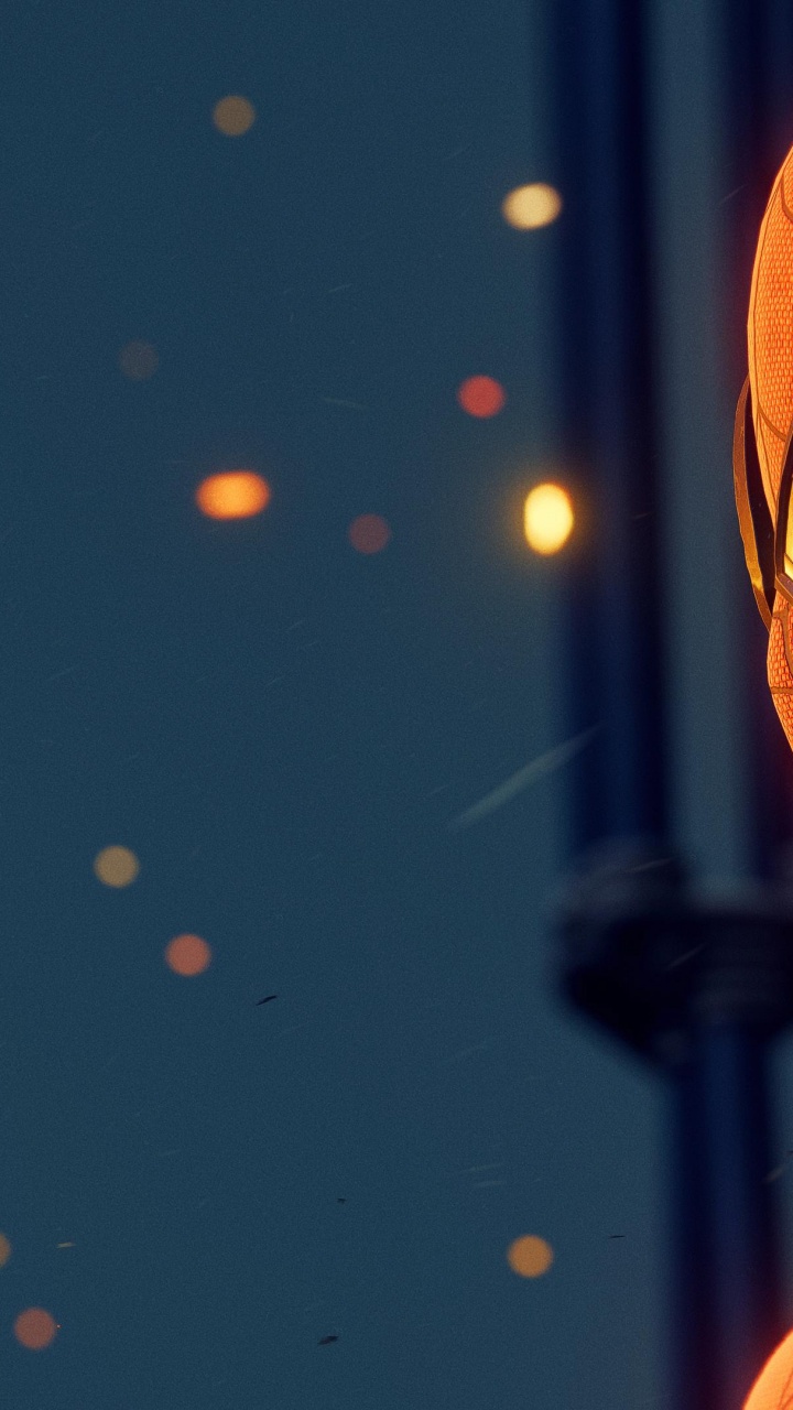 Обои человек-паук, ключ цветности, Майлз Моралес, супергерой, комиксы в разрешении 720x1280