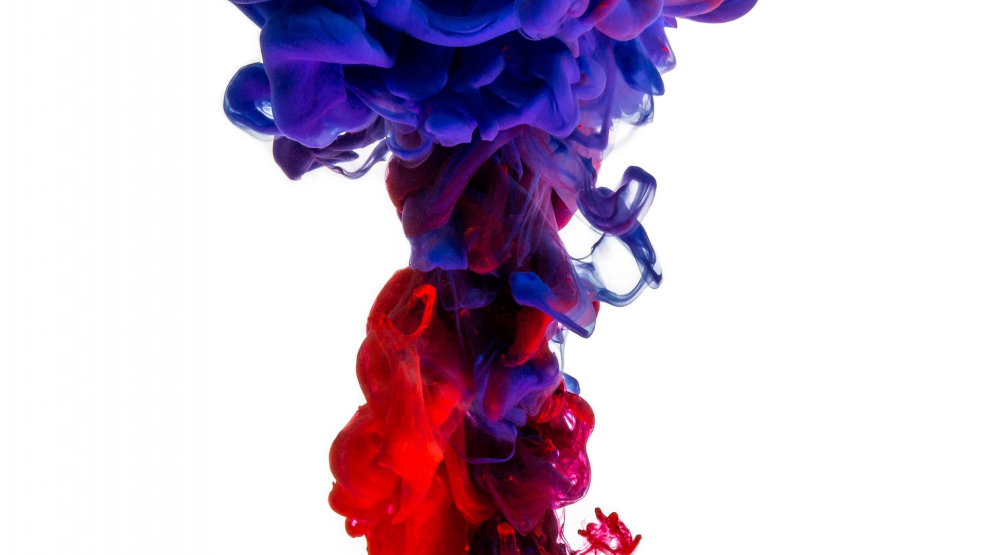 Обои цвет, акриловая краска, синий, красочность, красный цвет в разрешении 1920x1080