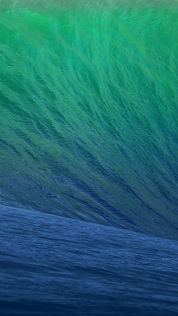 Обои apple, зеленый, волна, ветровая волна, океан в разрешении 720x1280