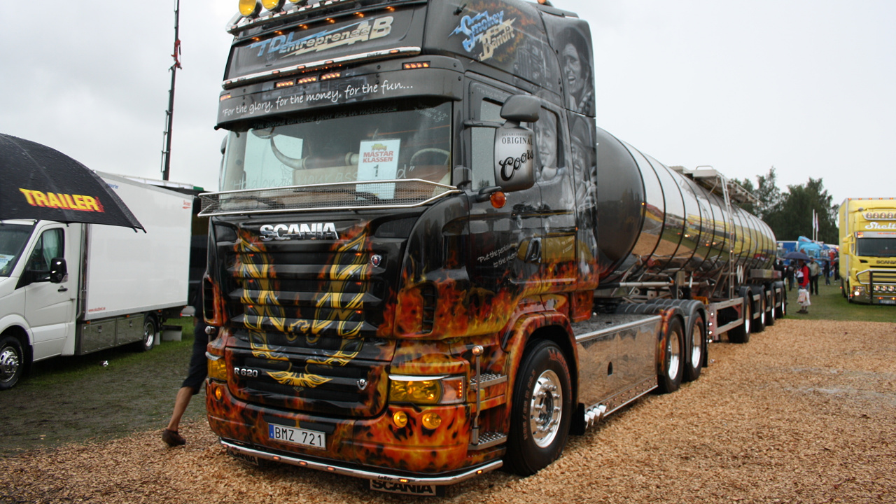 Обои Скания АБ, авто, грузовик, транспорт, автомобильный экстерьер в разрешении 1280x720