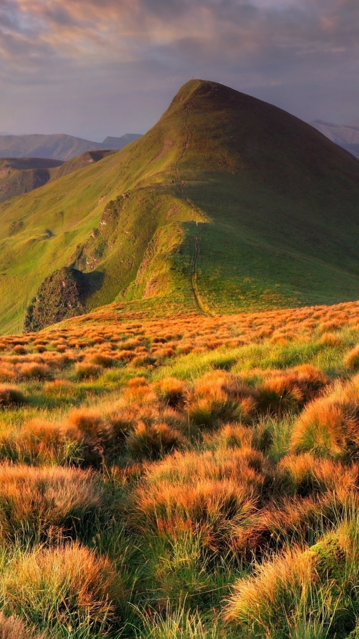 Обои Украина пейзаж, пейзаж, горный рельеф, нагорье, холм в разрешении 720x1280