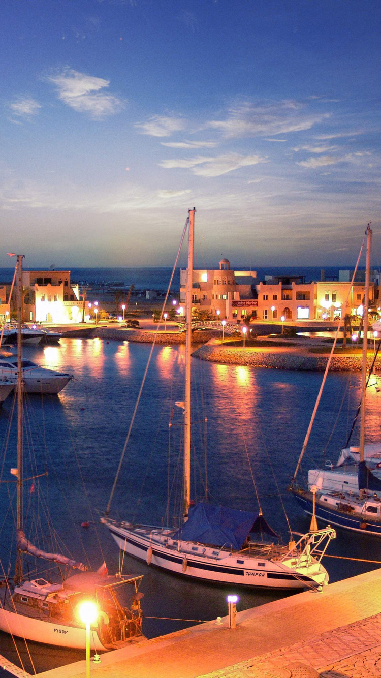 Обои туризм, Марина, гавань, лодка, порт в разрешении 750x1334