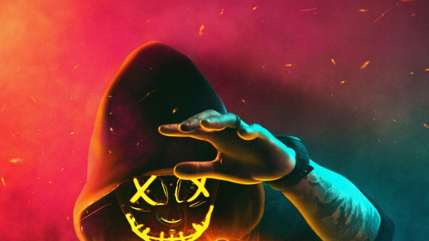 Обои хакер обои, свет, освещение, тыквенных, калебас в разрешении 1366x768