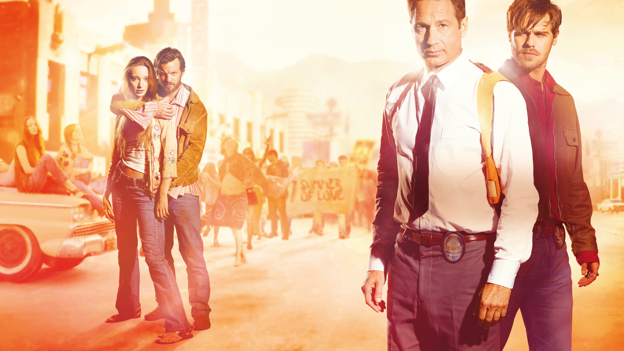 Обои Чарльз Мэнсон, Дэвид Духовны, телевидение, Грэйс Карн, серии Водолей в разрешении 2560x1440