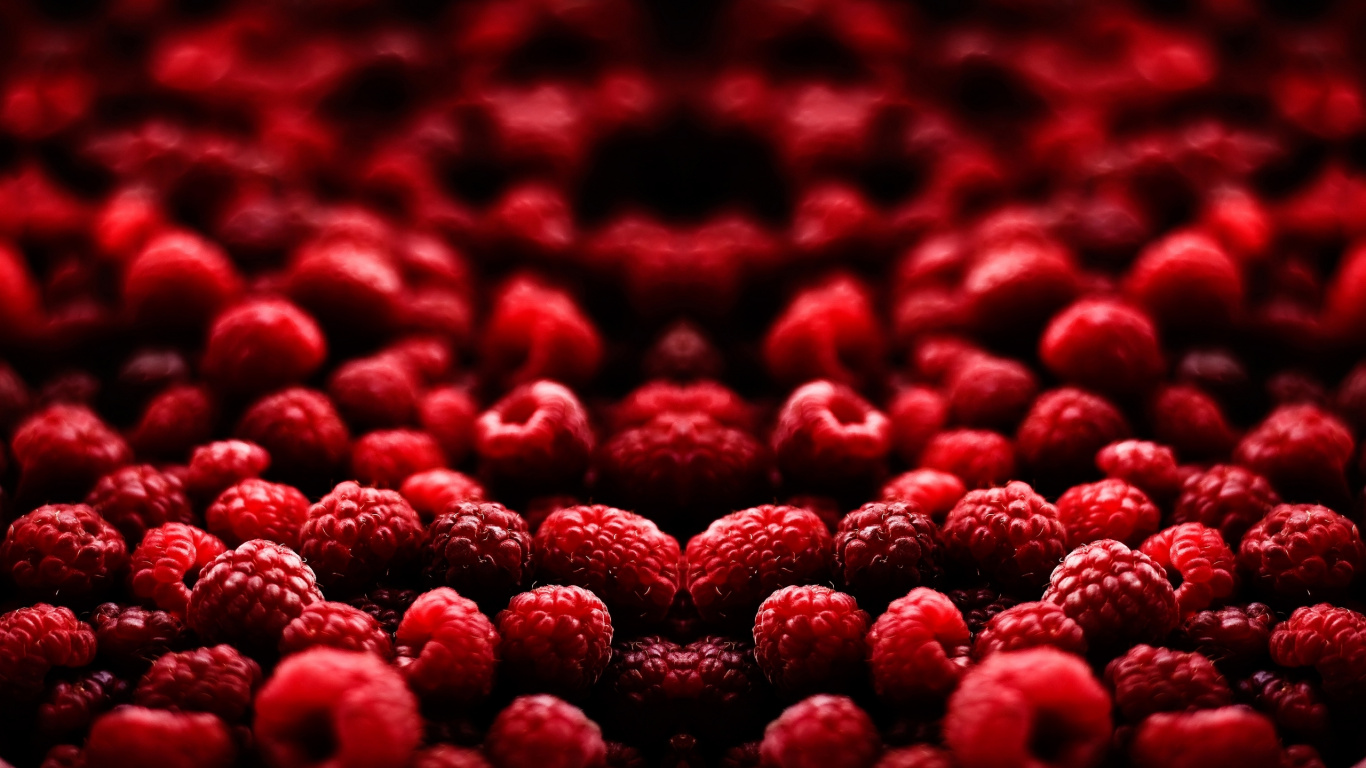 Обои природные продукты, ягоды, красный цвет, фрукты, клубника в разрешении 1366x768