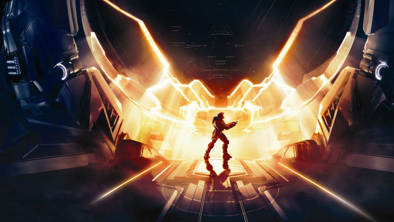 Обои halo 4, мастер чиф, компьютерная игра, игры, тепло в разрешении 1280x720