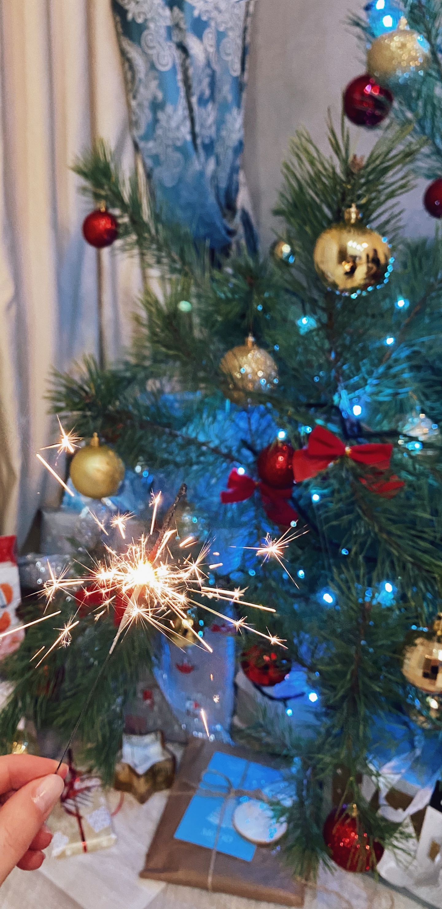 Обои Новый год, Рождество, Рождественский день, елка, пихта в разрешении 1440x2960