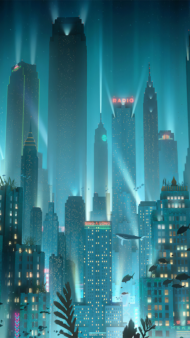 Обои арт, цифровое искусство, артист, произведение искусства, графика в разрешении 750x1334