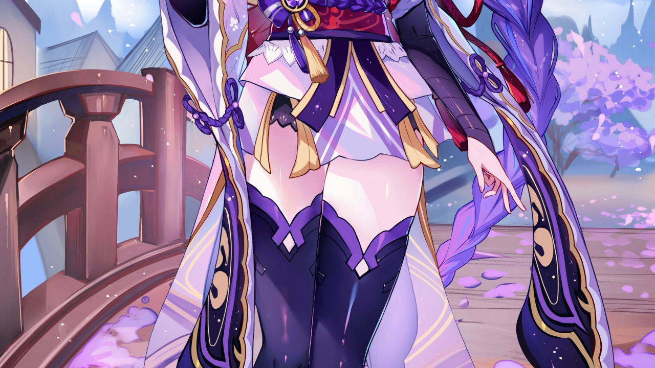 Обои аниме, sheya art genshin, аниме арт, арт, фан арт в разрешении 1280x720