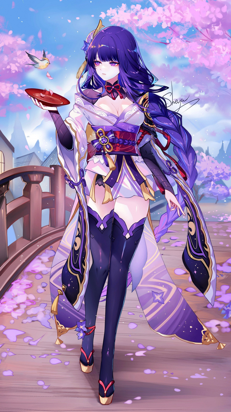 Обои аниме, sheya art genshin, аниме арт, арт, фан арт в разрешении 750x1334