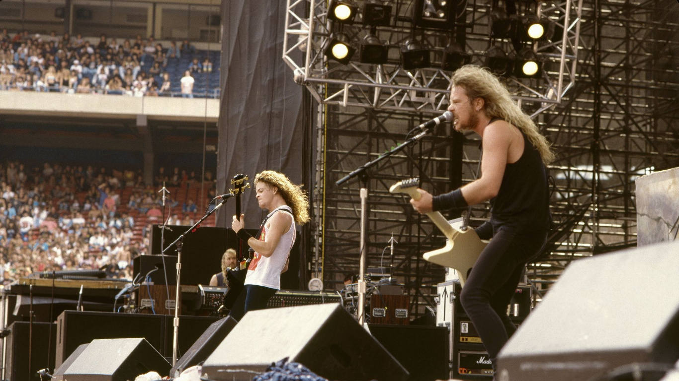 Обои Metallica, тяжелый металл, Представление, музыка, музыкант в разрешении 1366x768