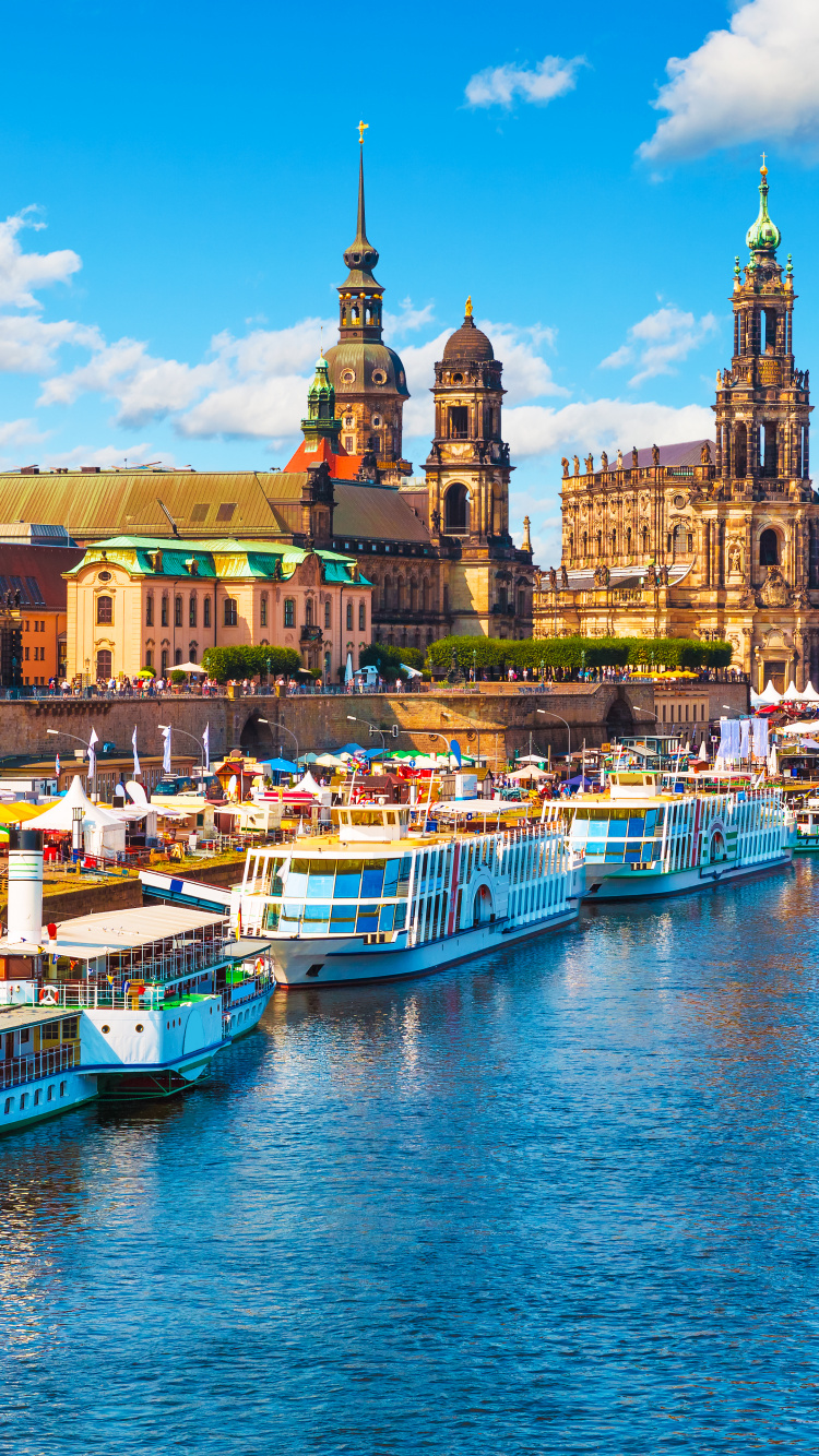 Обои Эльба, реки, перевозка воды, гавань, водный путь в разрешении 750x1334