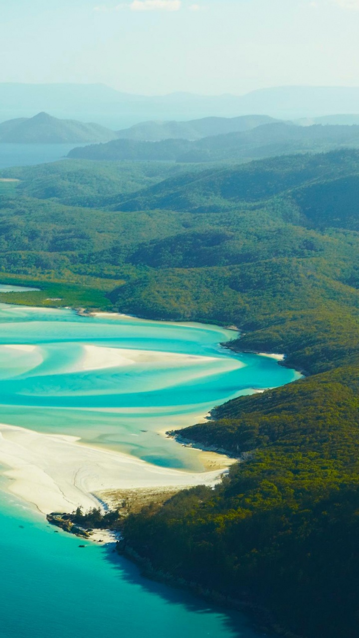 Обои уитсандейайлендс, Пляж Уайтхэвен, Хамилтон Айленд, большой барьерный риф, пляж в разрешении 720x1280