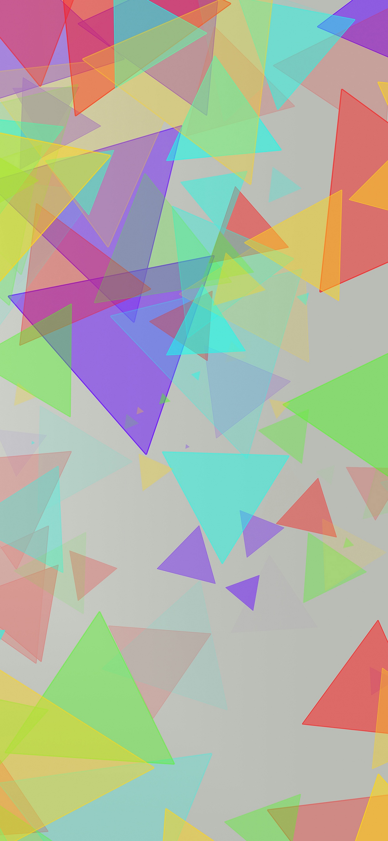 Обои треугольник, цветовой треугольник, узор, линия, дизайн в разрешении 1242x2688