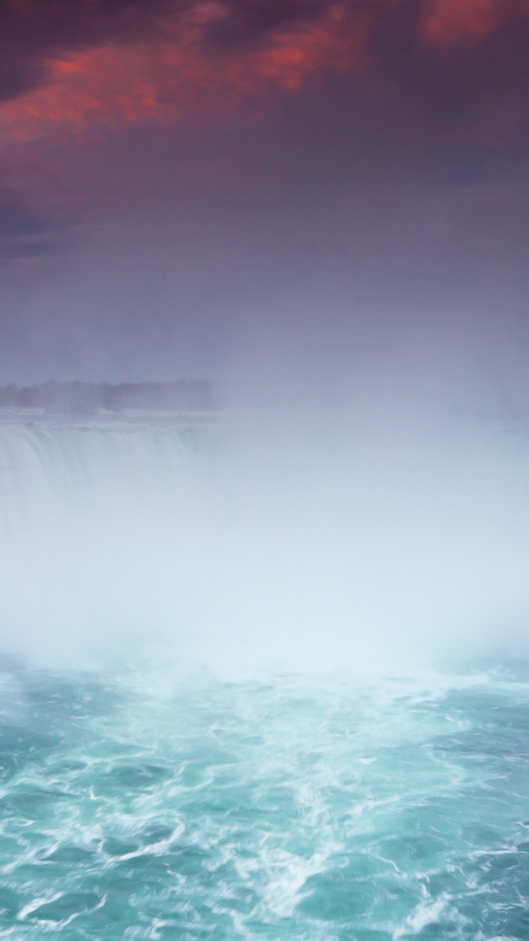 Обои Ниагарский водопад, река Ниагара, водопад, водоем, гидроресурсы в разрешении 750x1334