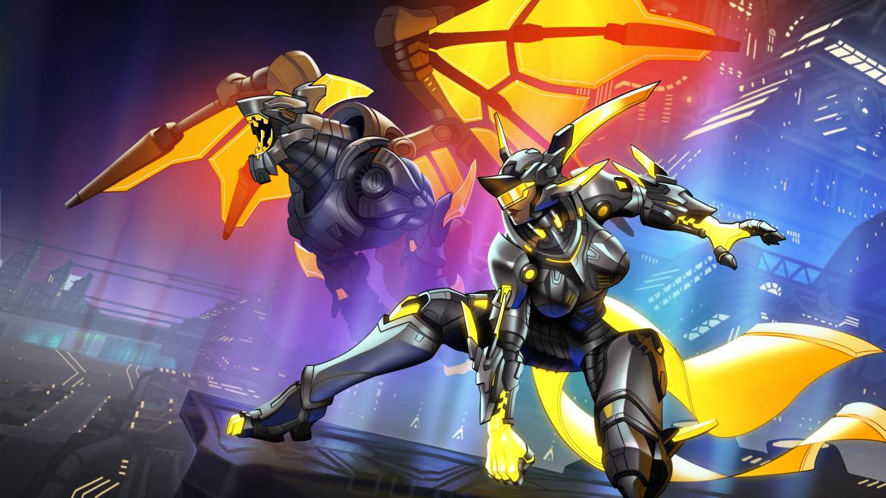 Обои Overwatch, Битвы проходят, шутер, меха, игры в разрешении 1280x720