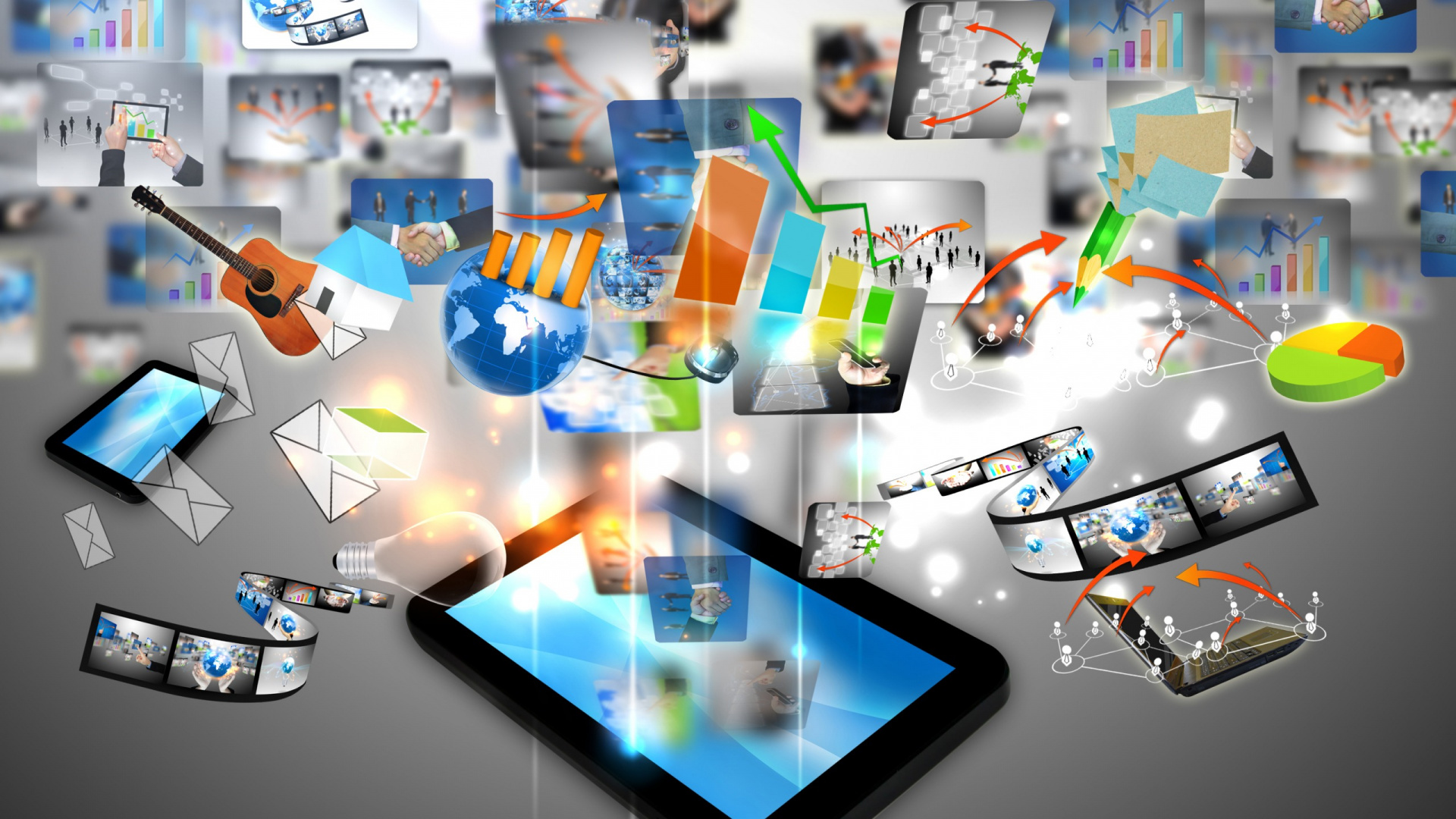 Обои электроника, технологии, организация, пресса, Информация в разрешении 1920x1080