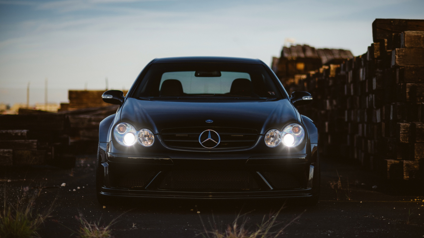 Обои Mercedes-Benz CLK-Class, авто, городской автомобиль, mercedes benz, представительский автомобиль в разрешении 1366x768