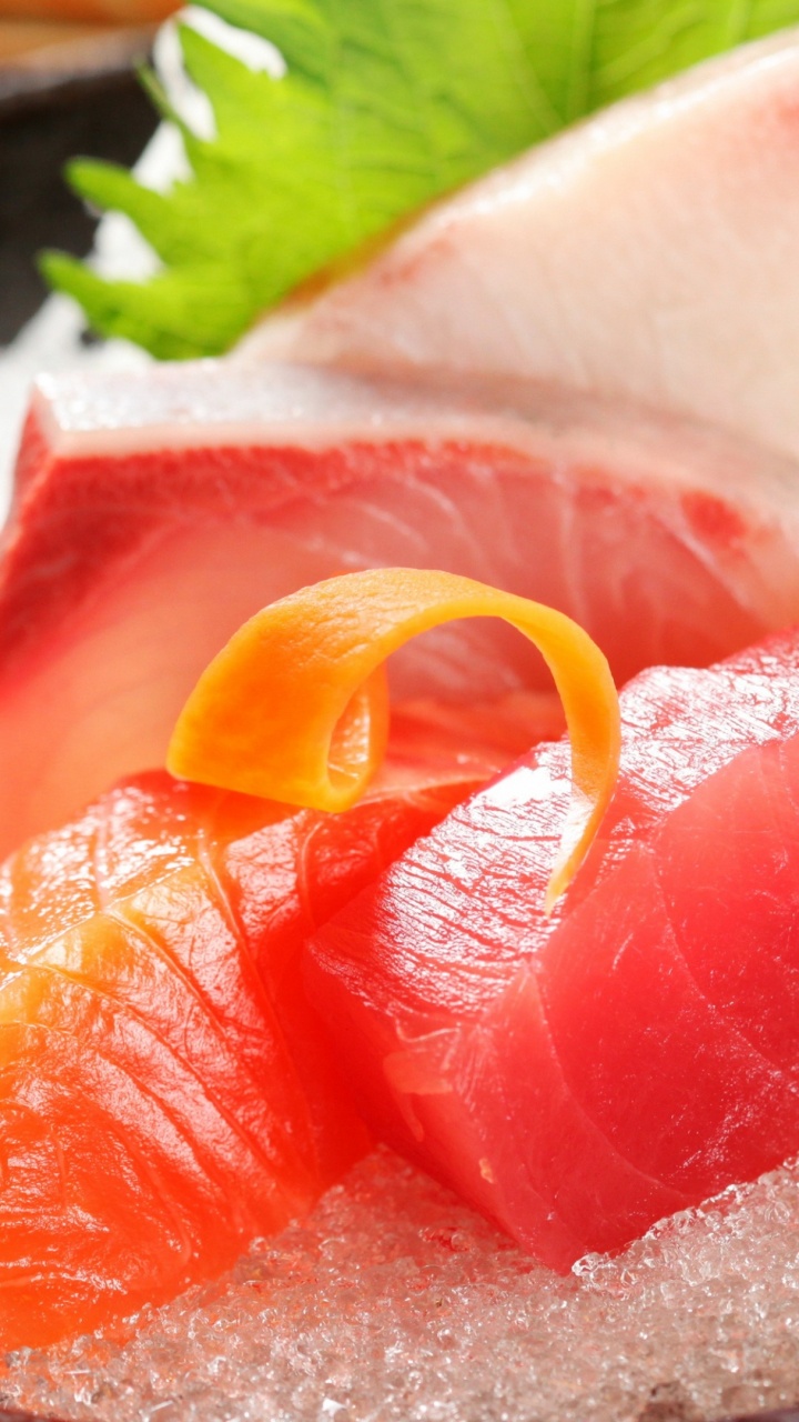 Обои Японская кухня, суши, сашими, блюда, пища в разрешении 720x1280