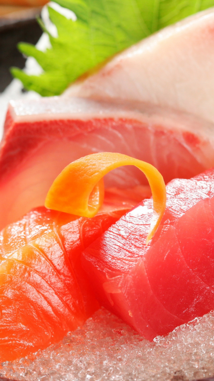 Обои Японская кухня, суши, сашими, блюда, пища в разрешении 750x1334