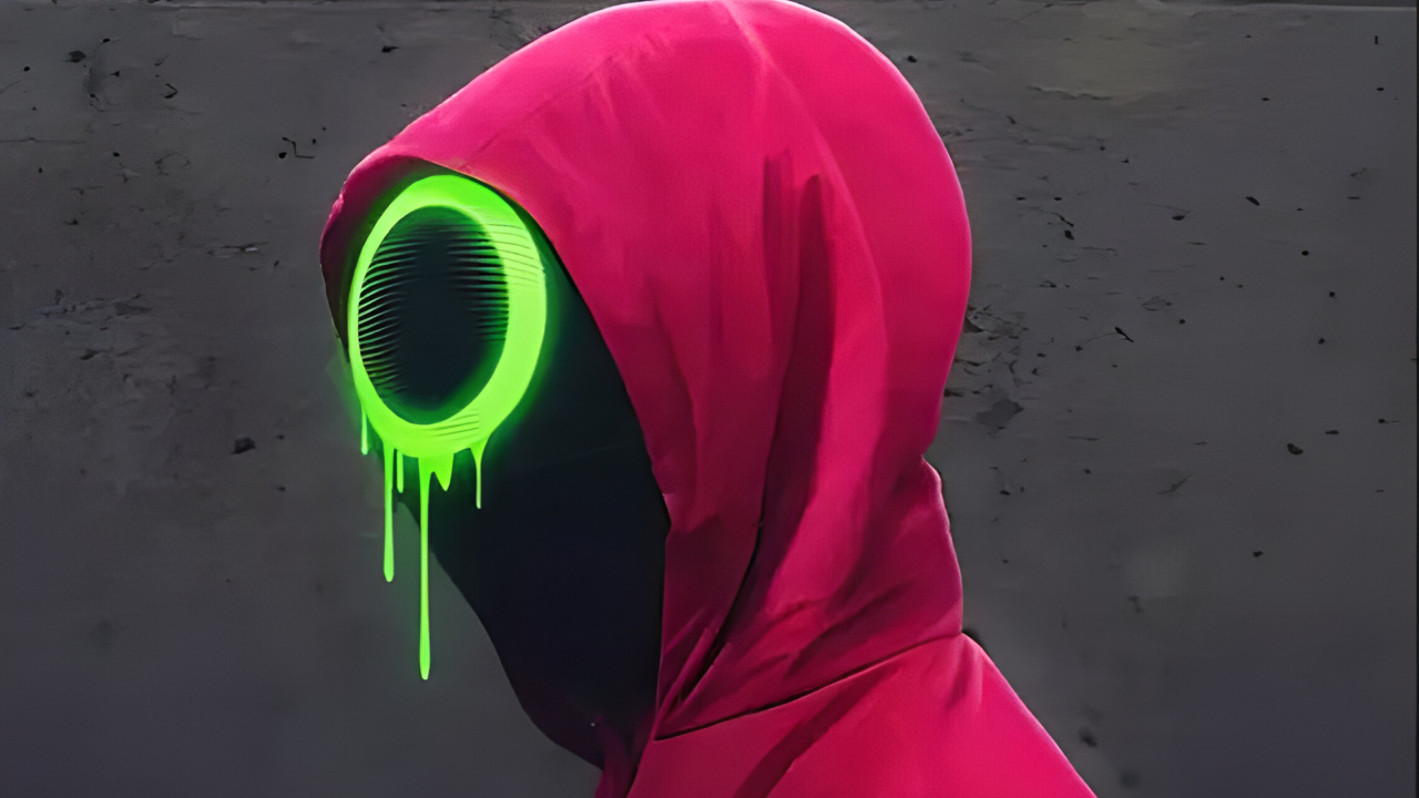 Обои визуальное искусство, игра в кальмара, графический дизайн, иллюстрация, рукав в разрешении 1280x720