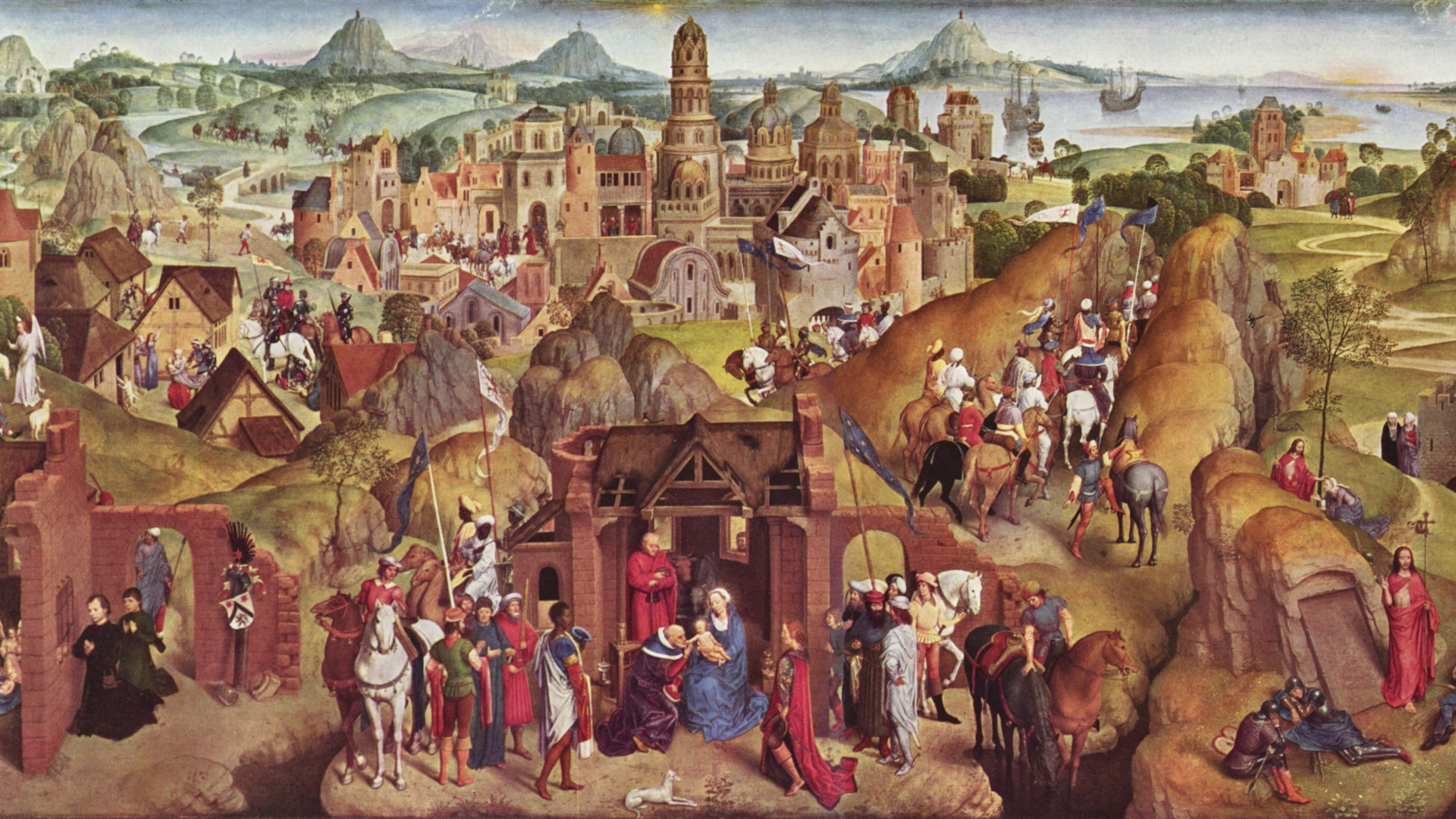 Обои живопись, произведение искусства, арт, средневековье, история в разрешении 1920x1080