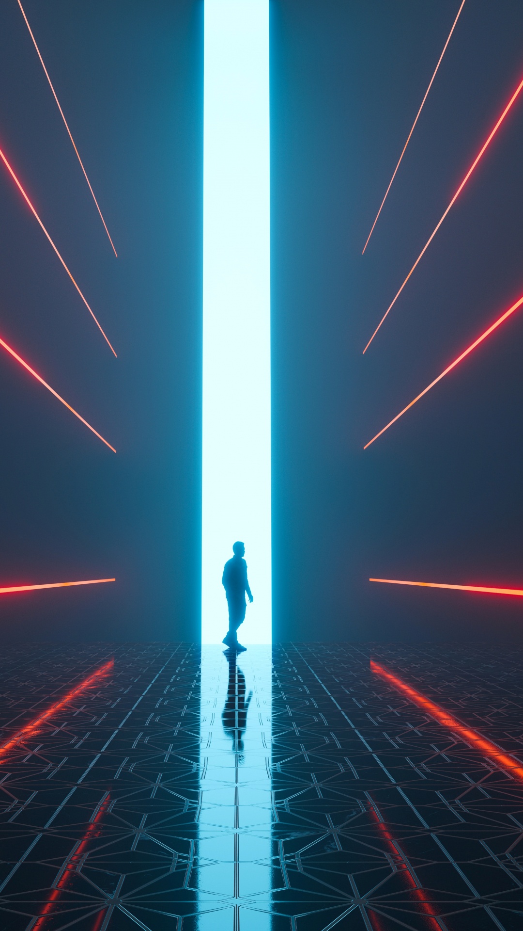 Обои свет, иллюстрация, арт, электричество, Визуальный эффект освещения в разрешении 1080x1920