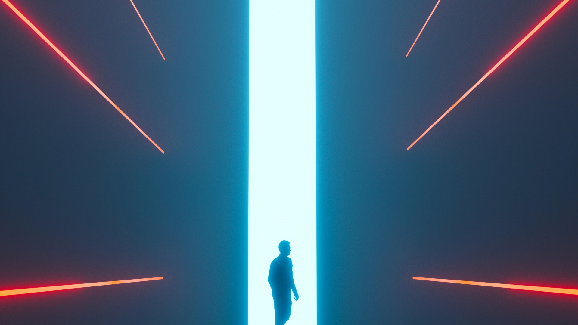 Обои свет, иллюстрация, арт, электричество, Визуальный эффект освещения в разрешении 1920x1080